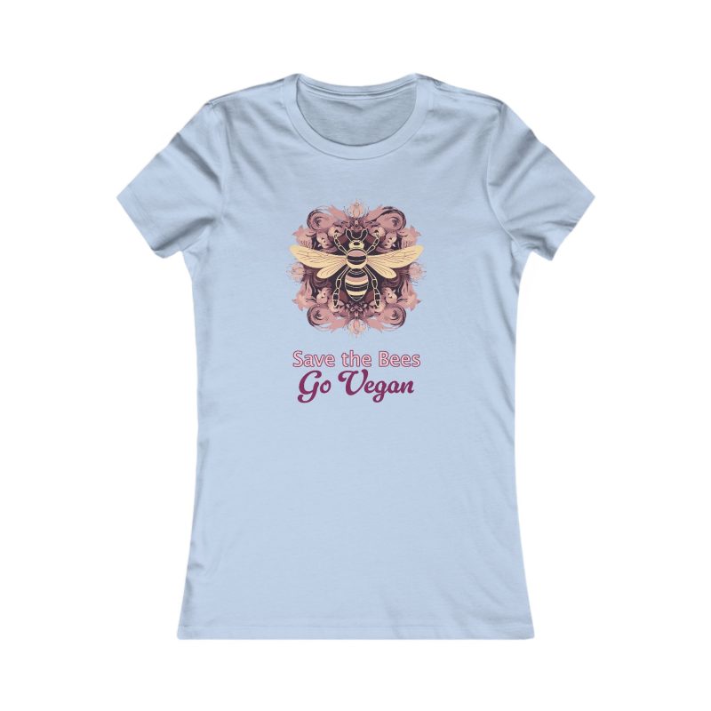 Save the Bees, Go Vegan Woman's Tee shirt