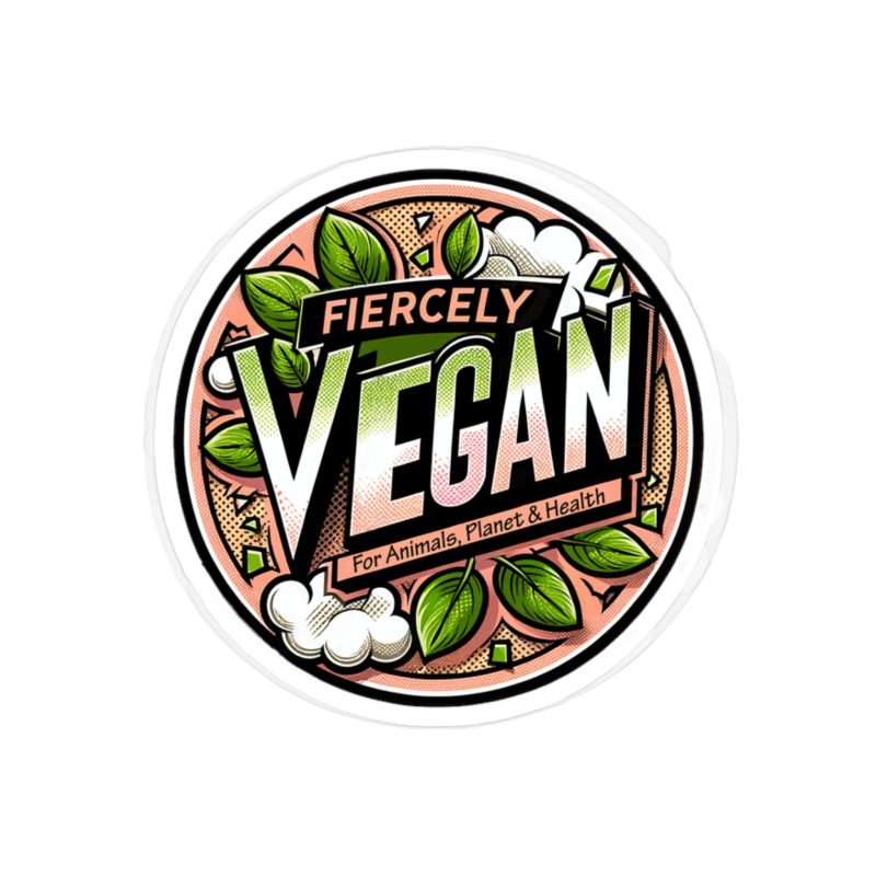 Earthy Pop Art Vegan Sticker