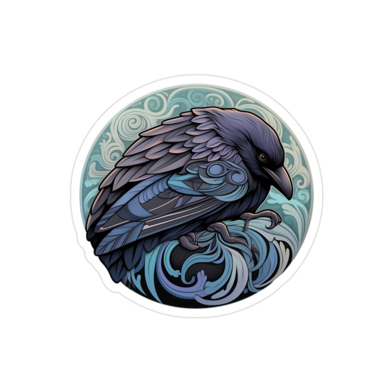 Purple Crow Sticker