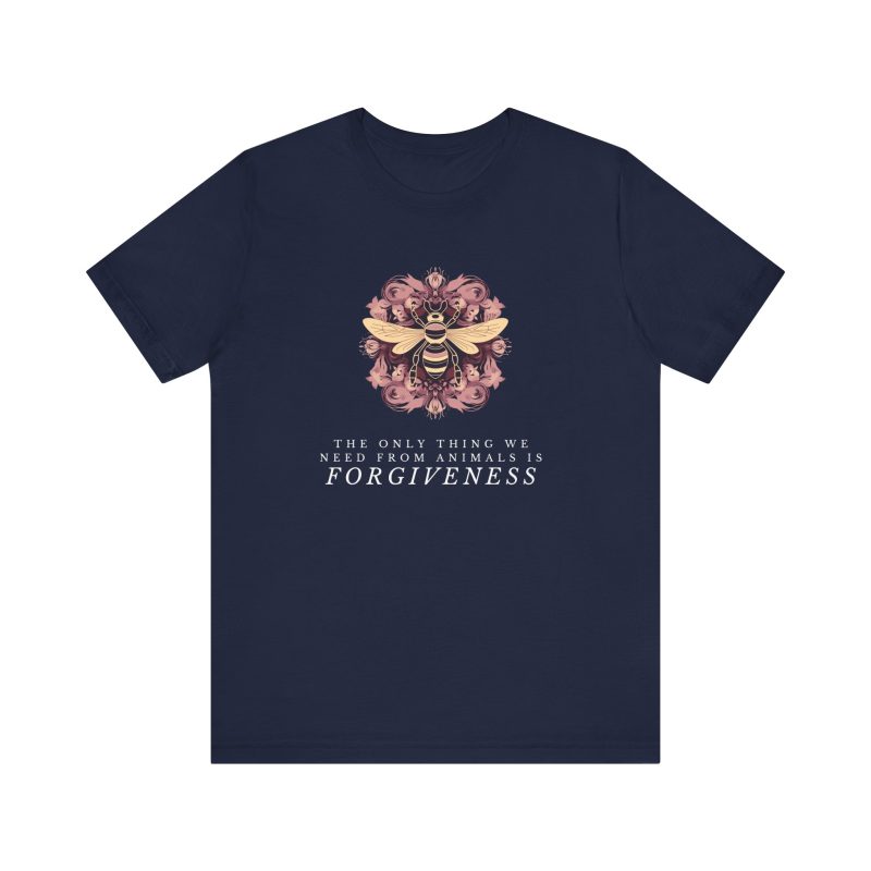 Animal Forgiveness Pink Bee T Shirt